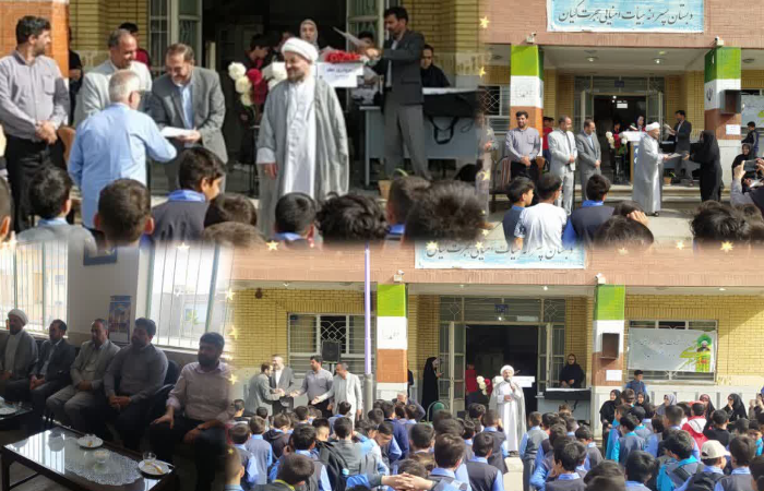 گرامیداشت روز معلم با حضور مسئولان شهر کیان در مدارس