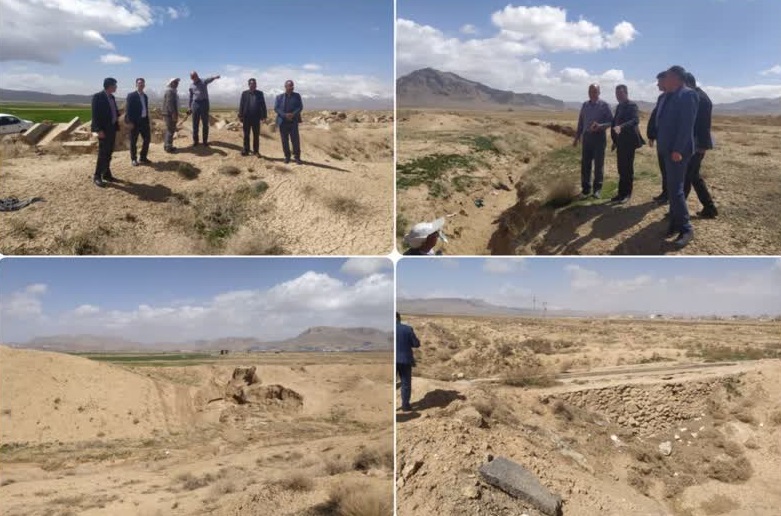 بازدید فرماندار شهرستان شهرکرد از مسیل قاسم آباد شهر کیان